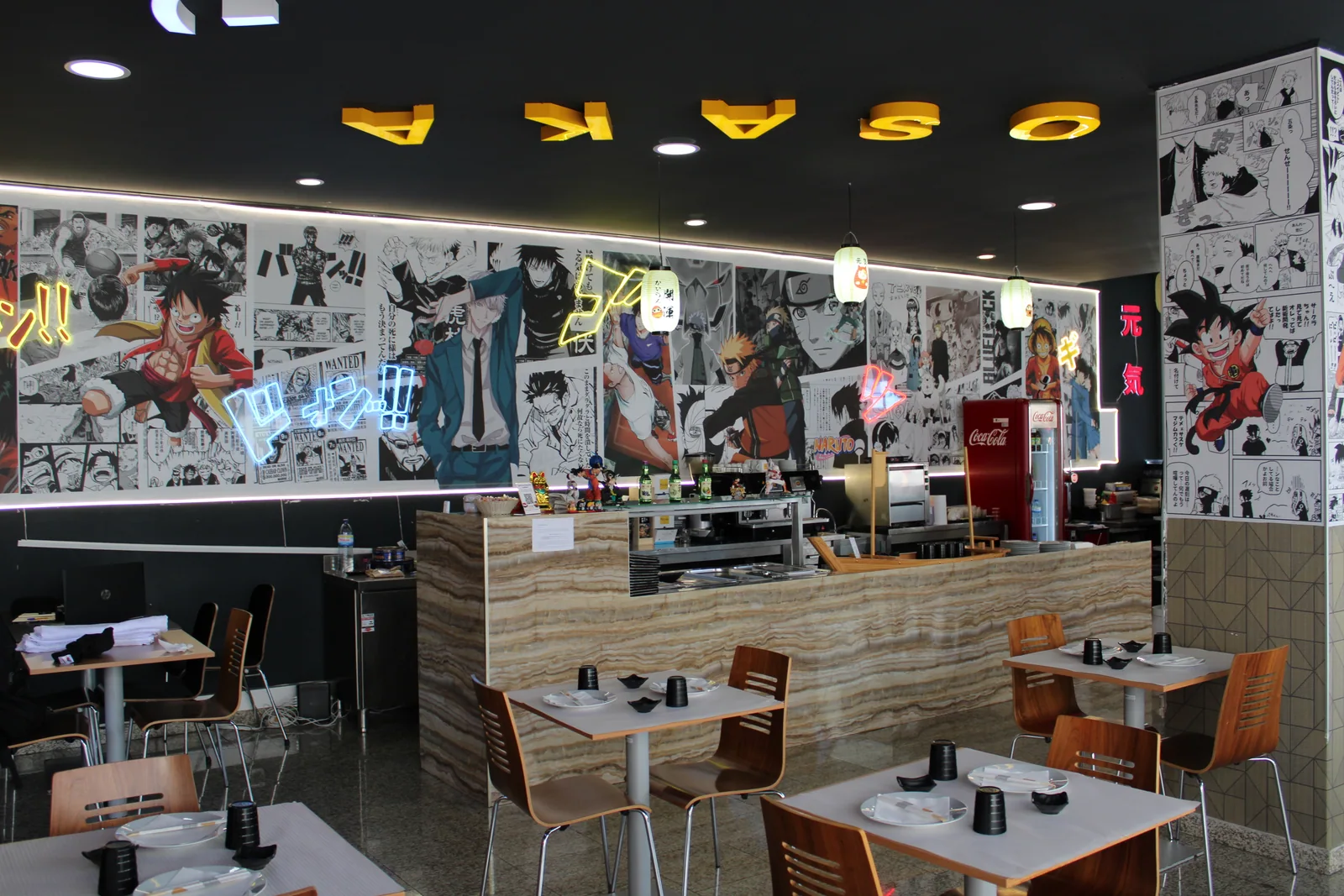 Restaurante e balcão de sushi do Genki Douro